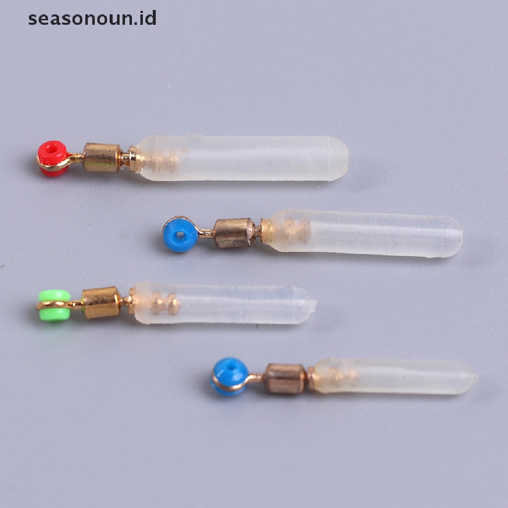 (seasonoun) 10pcs Pelampung Pancing Bahan Silikon + Tembaga