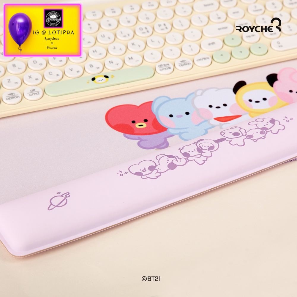 BT21 Minini Keyboard Pad Wrist Rest Pad Official from Linefriends Korea