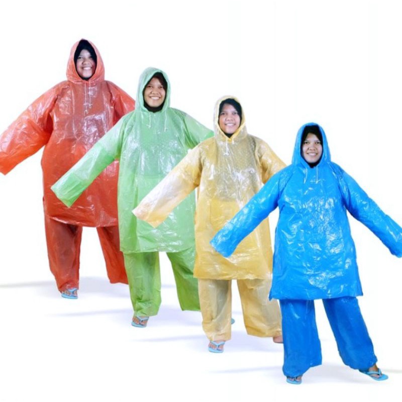 Jas hujan Jas Hujan Stelan Jas Hujan Plastik