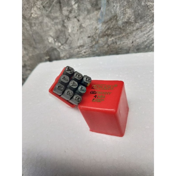 mata ketok angka 4 mm 0-9 - mata ketok nomor 4 mm