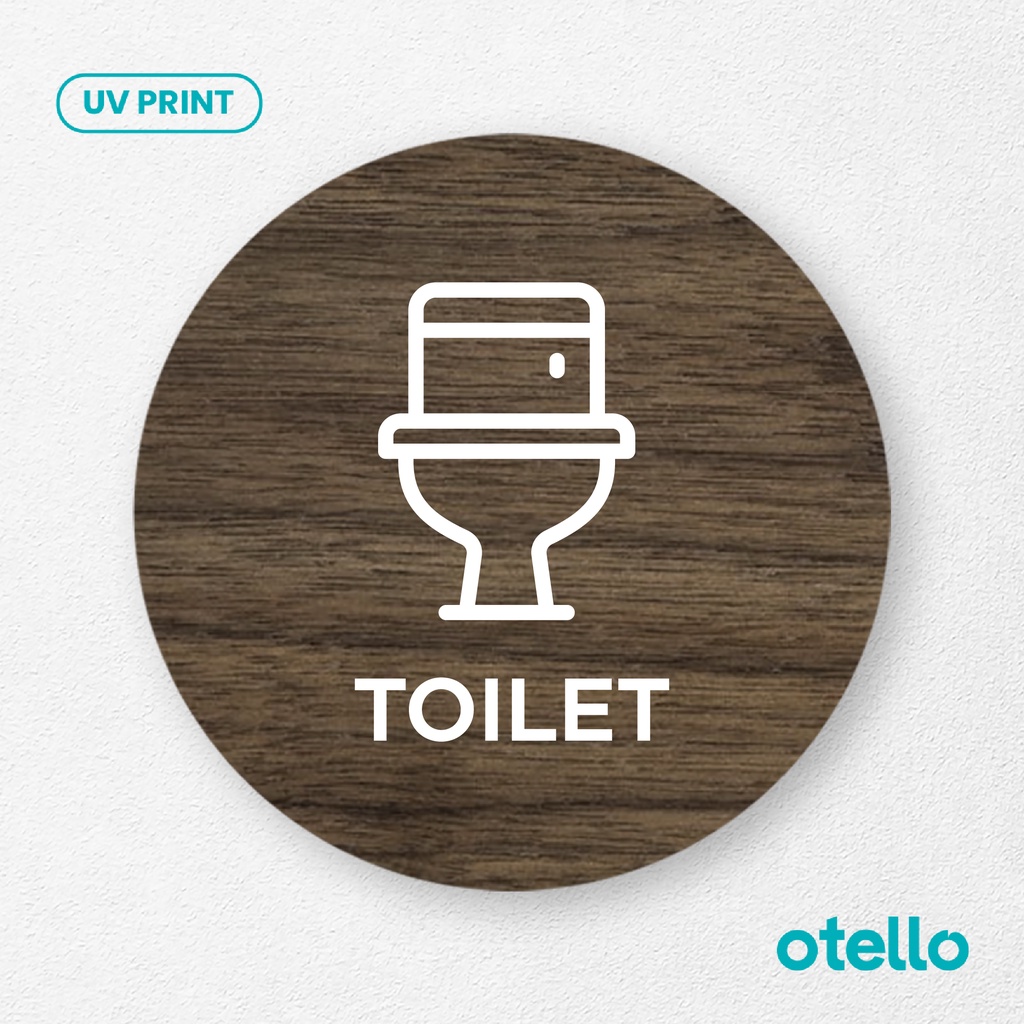 

Signage Toilet Icon Kloset General Pria Wanita Sign Board Kayu Wooden Papan Label Ruang WC