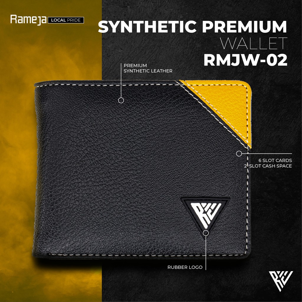 RAMEJA Dompet Pria Bahan Kulit PU Premium  RMJW02