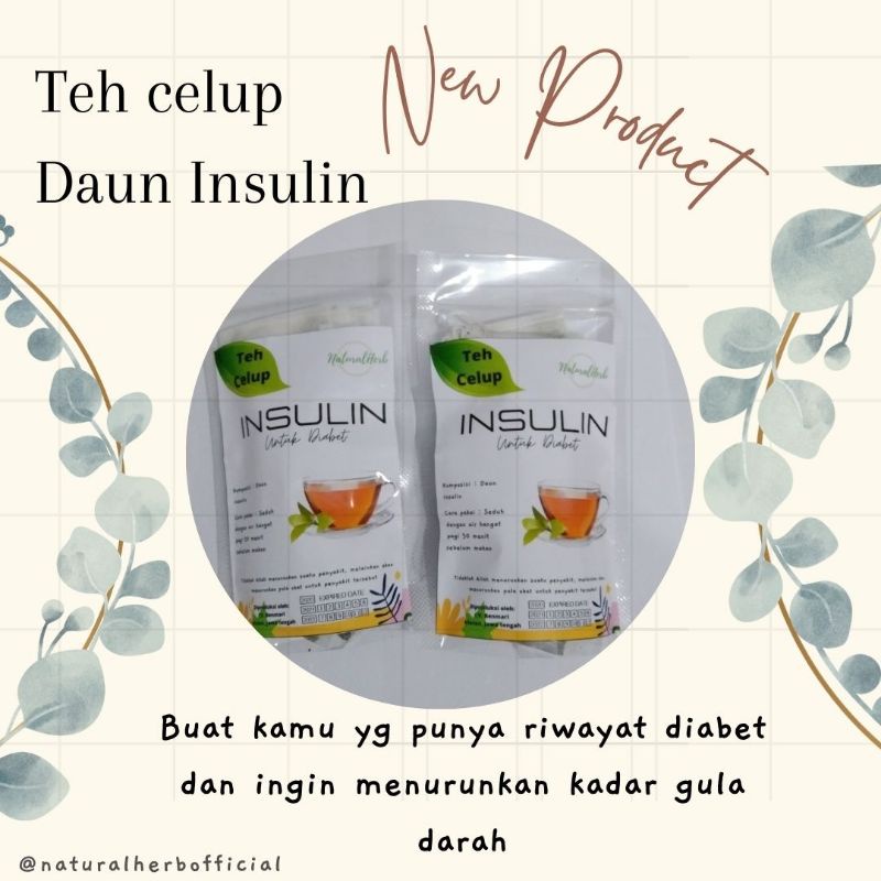 

teh celup daun insulin (untuk diabetes)