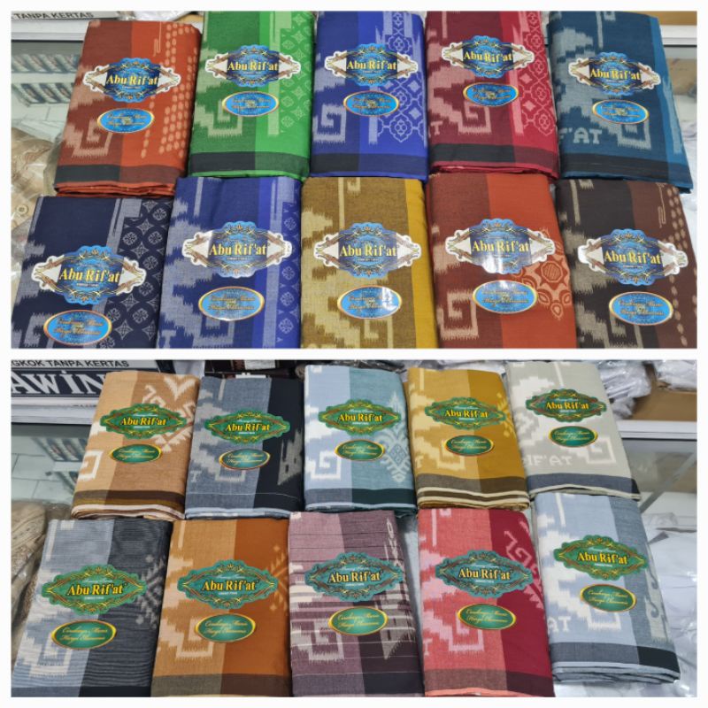 Sarung Pria Dewasa Abu Rifat Motif Kembang Polos Kembang Bali Cocok Untuk Souvenir Grosir dan Eceran