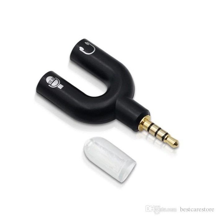 Konektor Jack Audio 3.5mm to Headphone &amp; Mic / Connector Audio 3.5 To 1*2