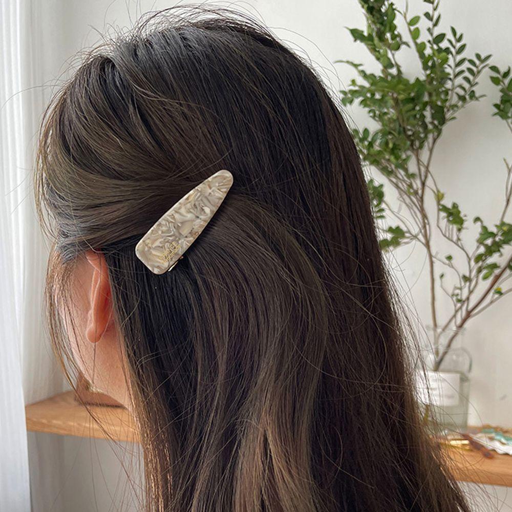 AUGUSTINA Women Barrettes Ins Elegan Untuk Gadis Klip Duckbill Temperamen Asetat
