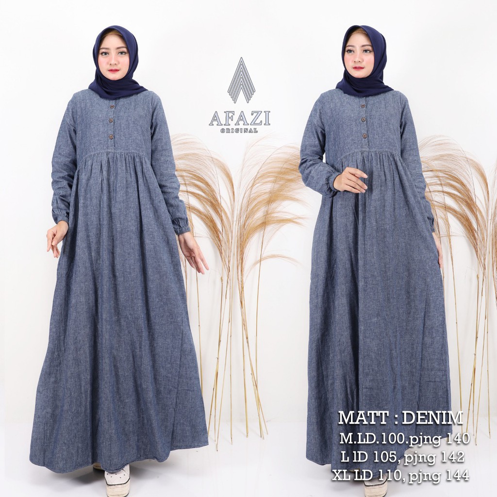 Gamis Afazi original l gamis premium l fashion muslim l busana muslim