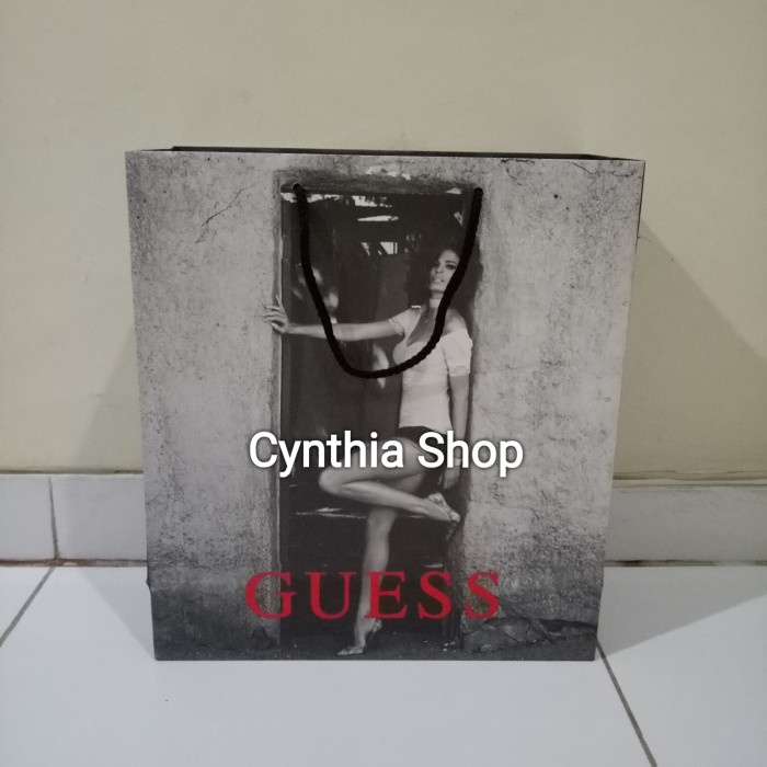 

BISA COD Paperbag original guess sedang paper bag tas kantong kertas karton TERMURAH