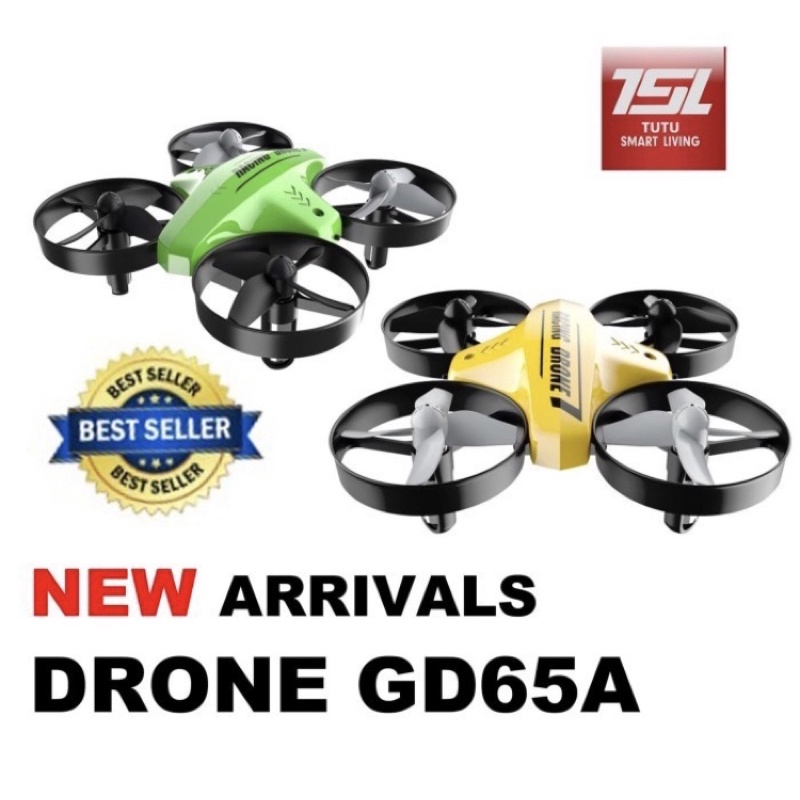 Ghost DRONE APEX Mini Racing Drone, Quadcopter Drone Headless Mode, Drone Mini Merah Biru - GD-65A