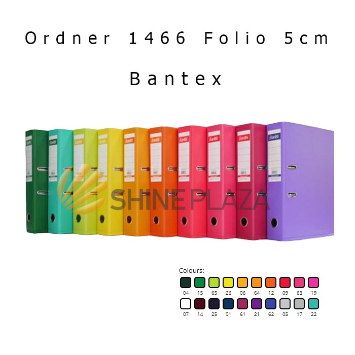 

Ordner Bantex Folio 1466 5cm - Lever Arch File Plastic F4 Bantex