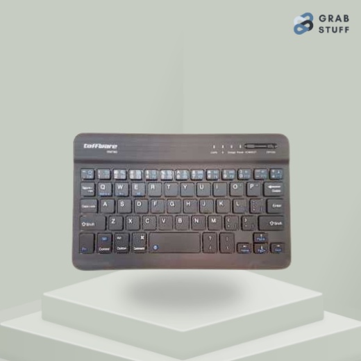 Wireless Bluetooth Keyboard Rechargeable / Wireless Bluetooth Keyboard Rechargeable Murah Berkualitas / Keyboard Wireless Bluetooth Modern Warna Hitam Bentuk Minimalis Dengan Design Yang Slim Dan Tipis / Keyboard Bluetooth Batrai