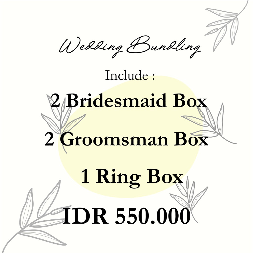 

Wedding Bundling Groomsman & Bridesmaid Box