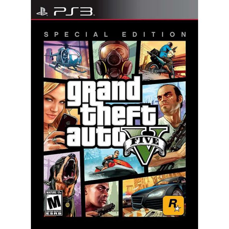 *Preloved* Grand Theft Auto V five Playstation 3 PS 3  Second Blu Ray Disc Original Seken PS3