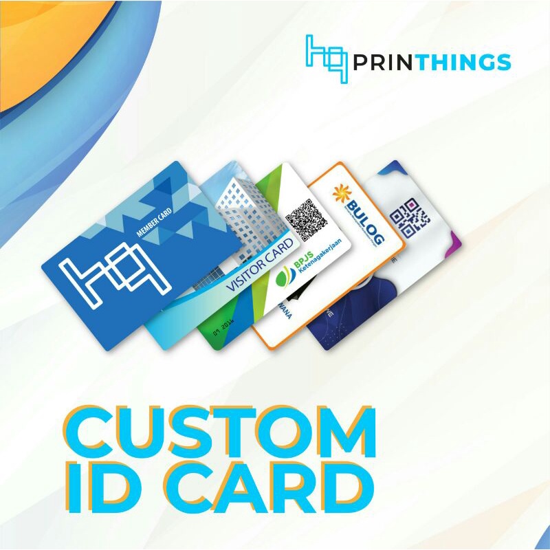 Cetak PVC ID CARD 2 SISI / CUSTOM ID CARD / Name Tag | Kartu Pelajar, Kartu Member / KTA, Kartu Pasi