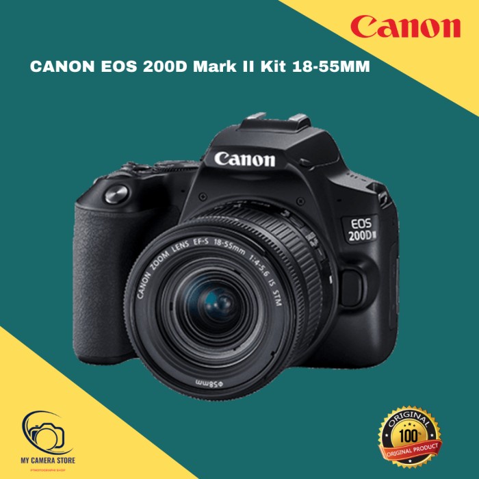 Canon EOS 200D Mark II Kit 18-55mm IS STM EOS200 II