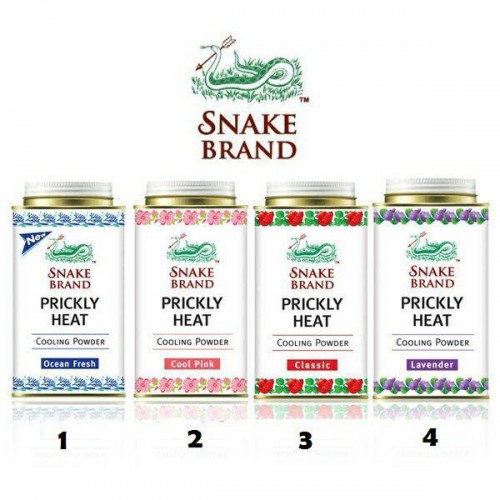 SNAKE BRAND PRICKLY HEAT POWDER / BEDAK ULAR / BEDAK GATAL