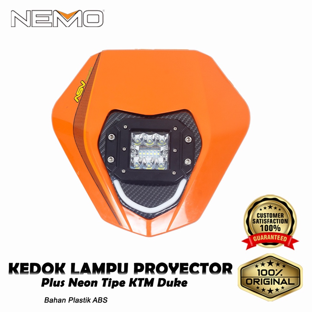 Nemo Kedok Lampu Proyector Plus Neon Tipe KTM Duke