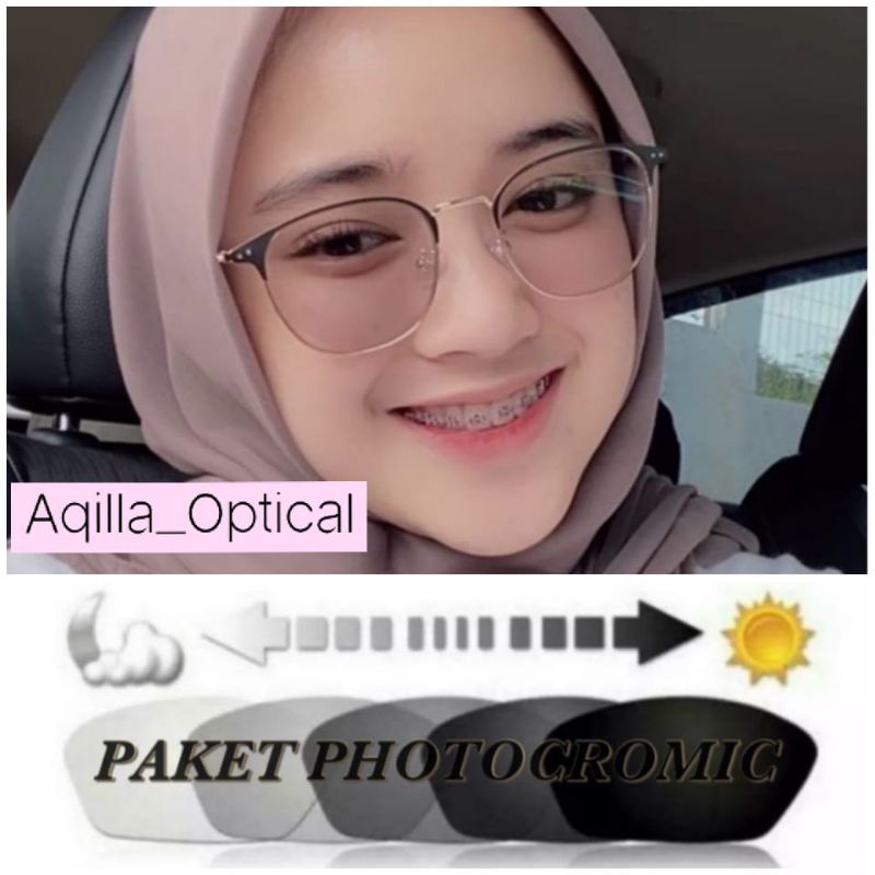 kacamata PHOTOCROMIC + LENSA MINUS 1924