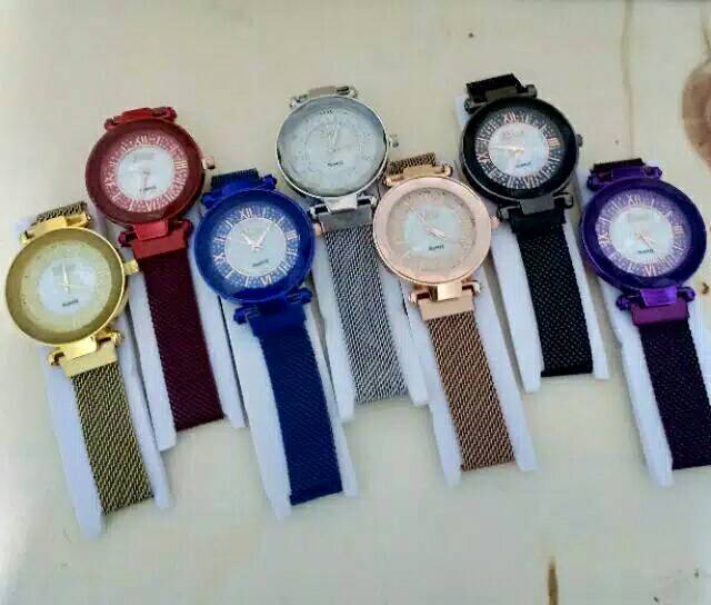 Jam Tangan Magnet Wanita Murah D*or Diamond Romawi