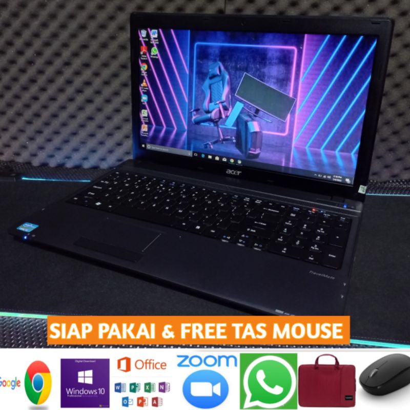 Laptop Acer Travelmate 5750 Intel Core i5 Ram 4GB HDD 320GB CPU 2.4Ghz Windows 10