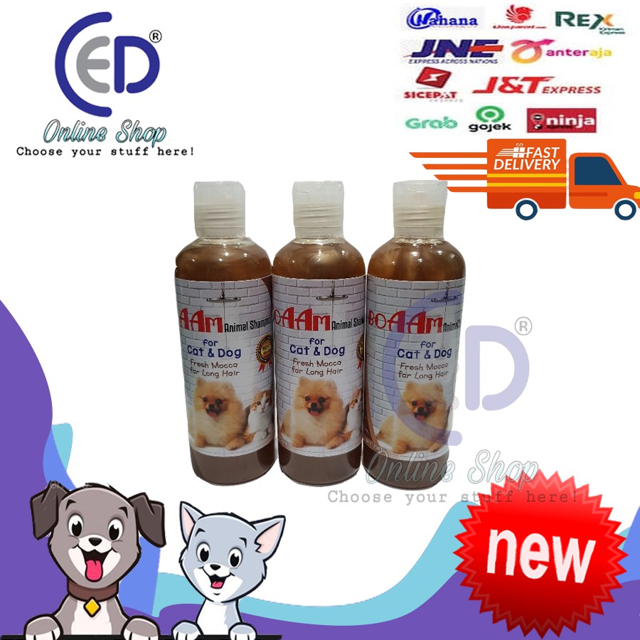 BOAAM SHAMPOO MOCCA FOR LONG HAIR 250ML UNTUK KUCING &amp; ANJING