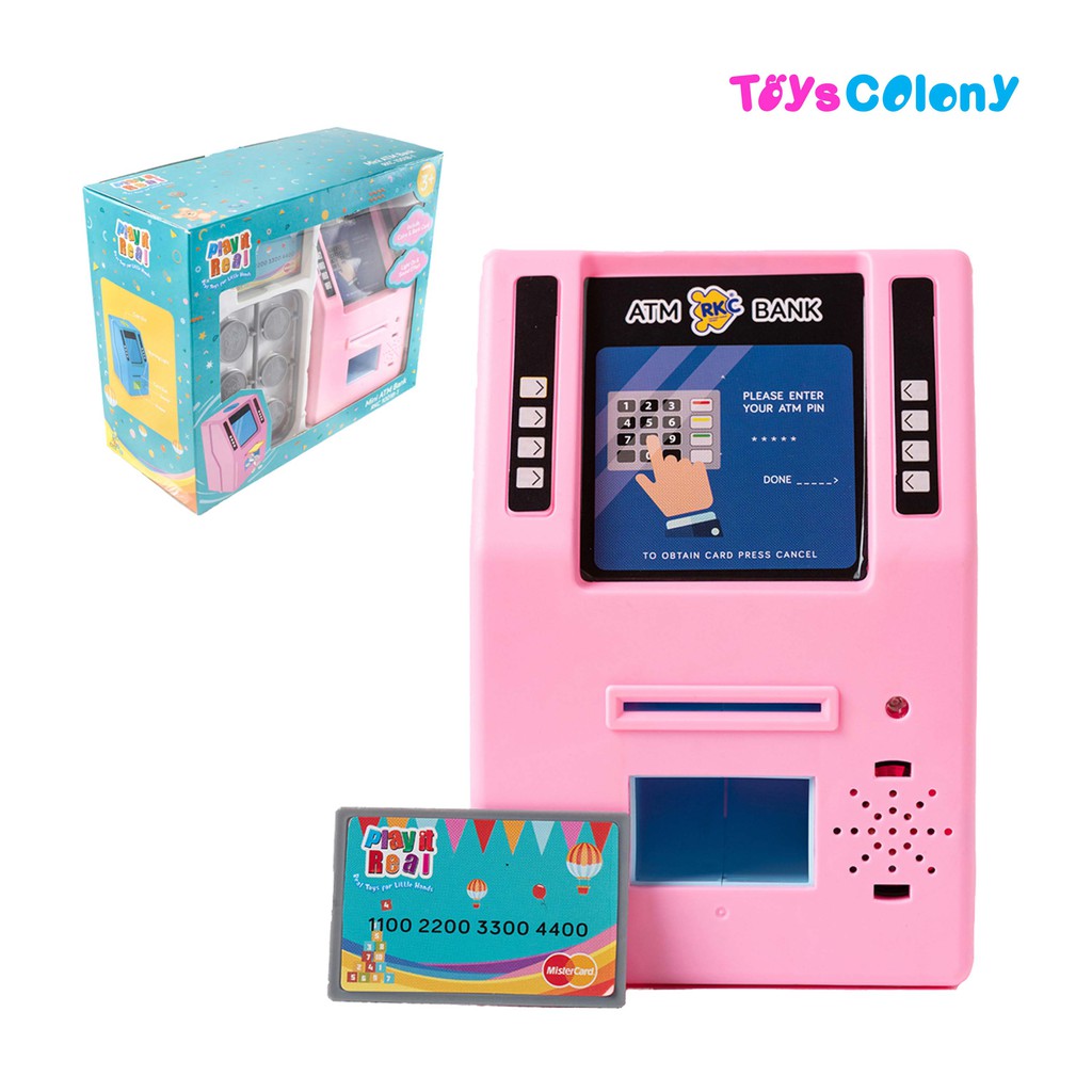 MAINAN ANAK PLAY IT REAL MINI ATM BANK RKC10018-1