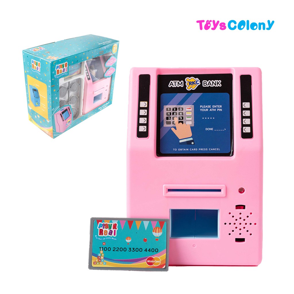 MAINAN ANAK PLAY IT REAL MINI ATM BANK RKC10018-1