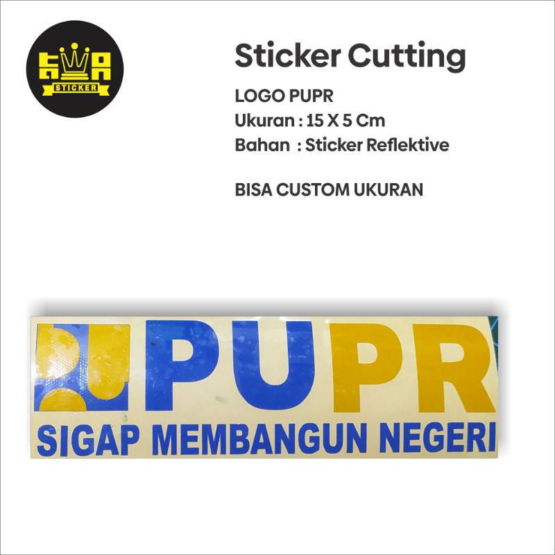 sticker cutting logo PUPR
