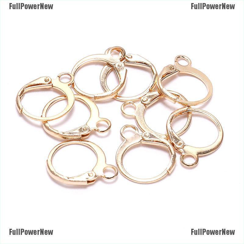 20pcs Lever Hook Anting Hoops Dengan Base Kawat Untuk Membuat Perhiasan