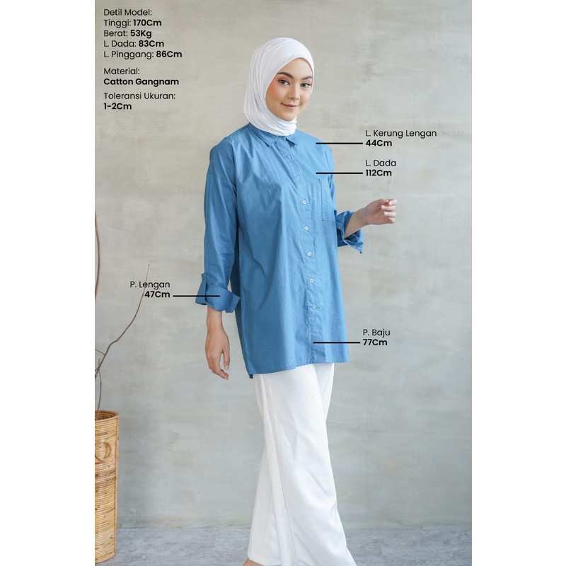 Kemeja Speci Boyfriend Long Shirt