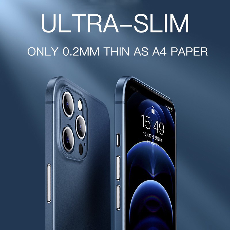 Ultra Thin Case Slim For iPhone 6S 6+ 7 8 SE 7+ 8+ X XS XR XSMAX 11 12 13 Mini Pro Promax