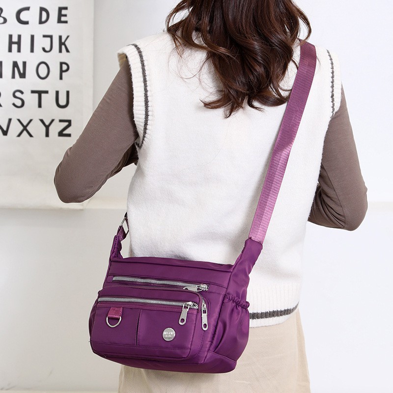 Tas Selempang waterproof Popular Fashion Women Nylon Shoulder Bag J60