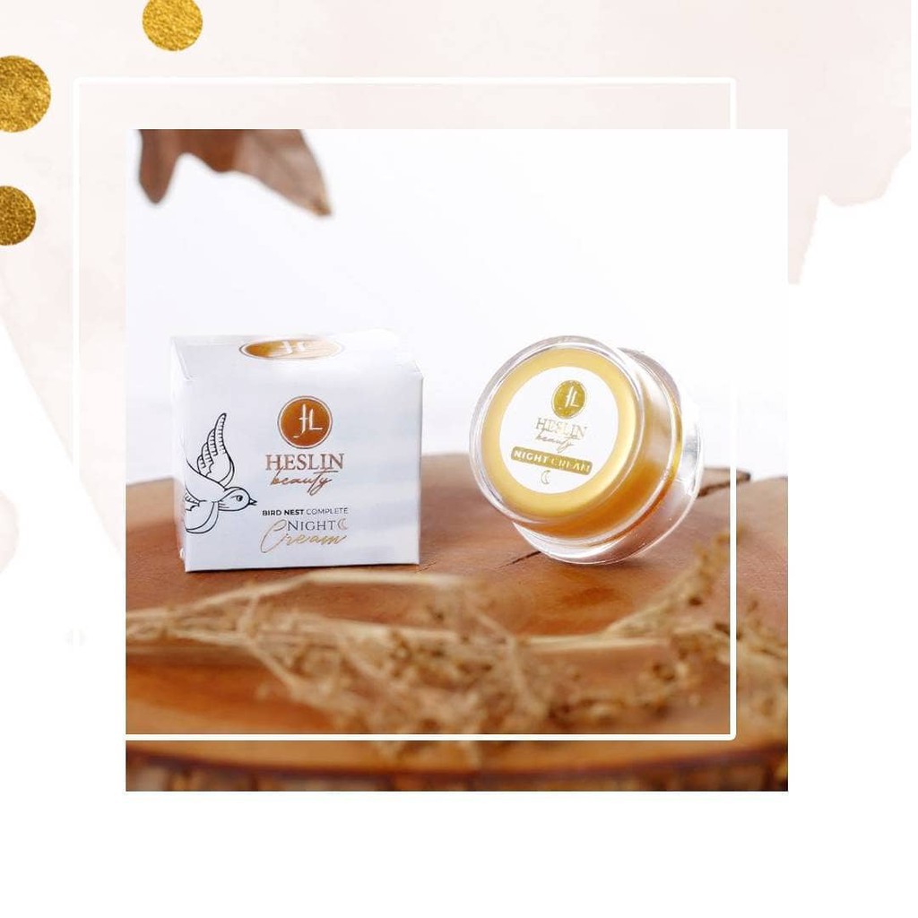 Night Cream Heslin Beauty - Krim Malam Heslin - Cream Wajah Heslin - Cream BPOM