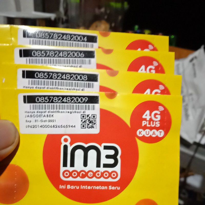 No Cantik IM3 Seri Tahun, 0857-8248-2004, 2006, 2008, 2009