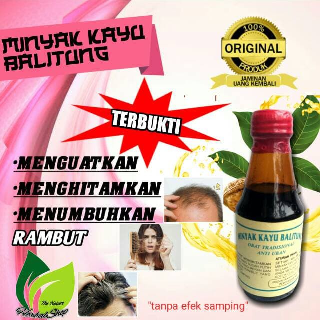 Minyak Kayu Balitung KALIMANTAN Minyak Penyubur Rambut Membuat Ranbut Tampak Hitam