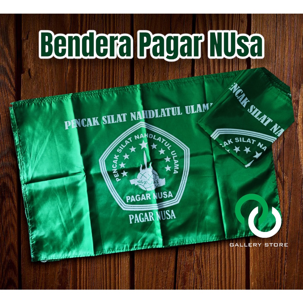 BENDERA PAGAR NUSA 90x60 CM - DASAR HIJAU