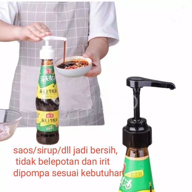 Pompa Saus / Pompa Tekan Untuk Botol Saus / Pompa Kecap Sabun Pompa Botol Saus Sirup Kecap Sambal