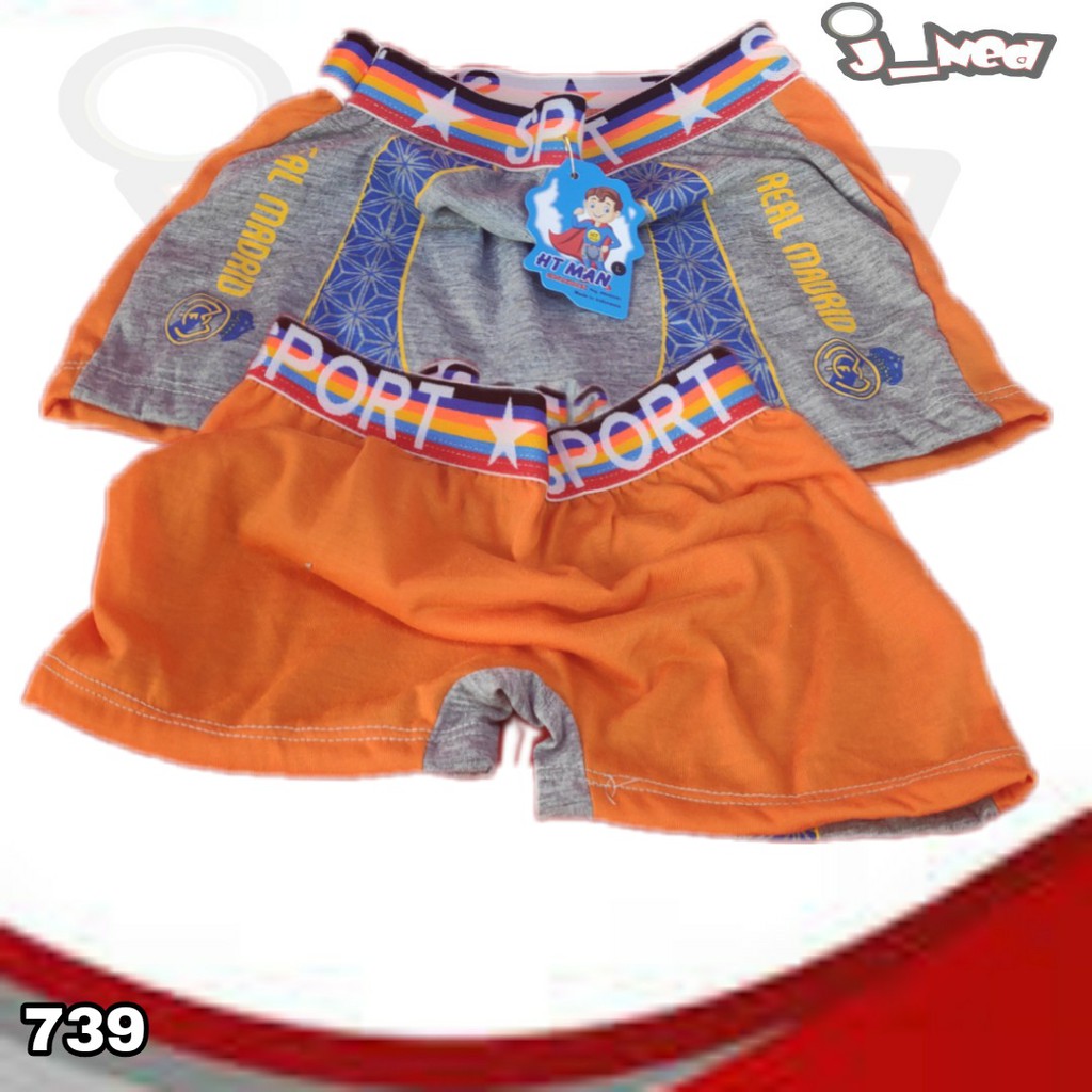 J739 CD BOXER ANAK COWOK HT MAN KIDS S-L HT MAN 0239 CELANA DALAM BOXER ANAK