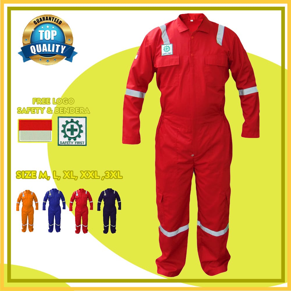 Wearpack Coverall Katelpak | Baju Bengkel Safety Terusan