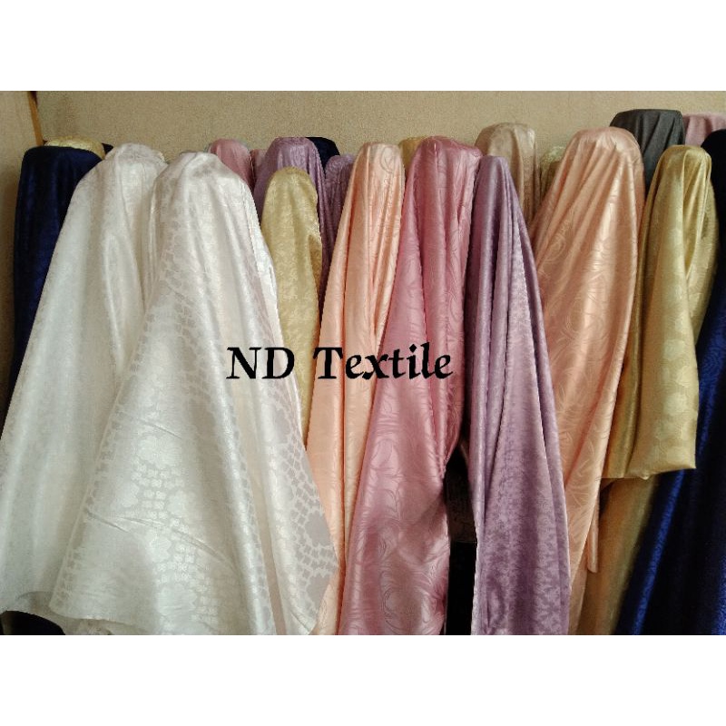 Kain Jaquard Silk/Jaquard Metalik/Semi Sutra/Bahan Kebaya