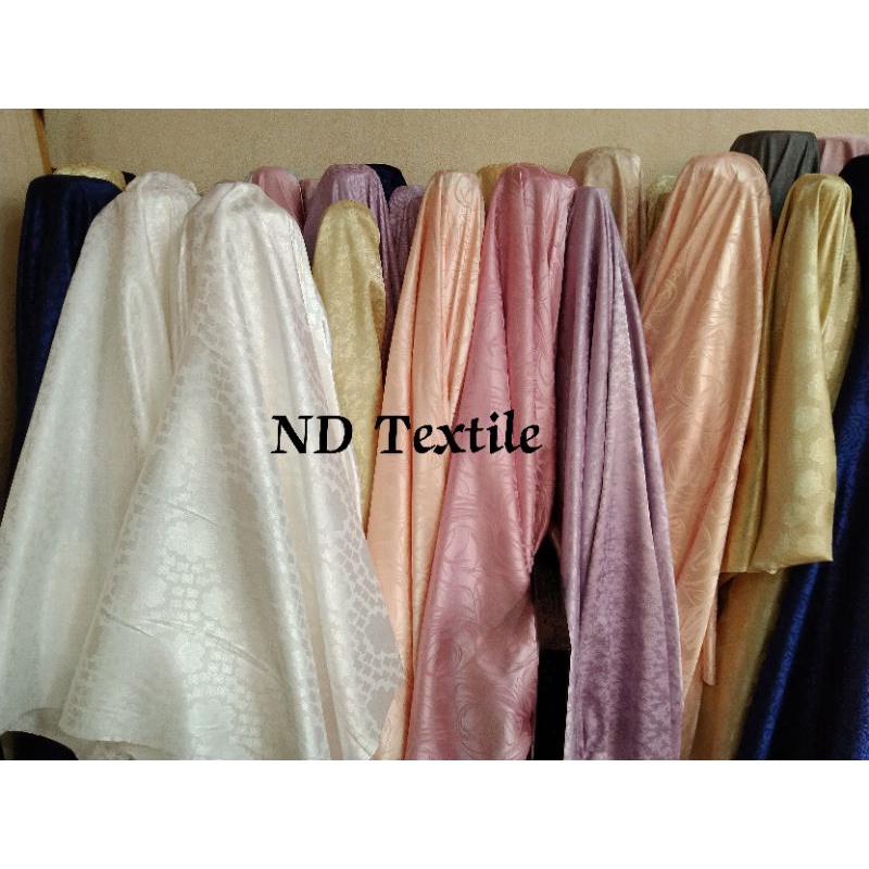 SEMI SUTRA/JAQUARD SILK/Harga per 1/2mtr(0.5)/Jaquard Gliter