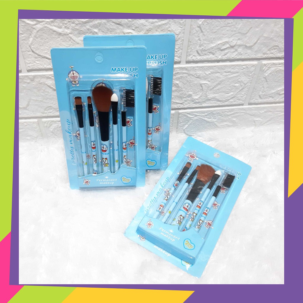 1128 [1set] Kuas make up muka / Kuas brush hias wajah