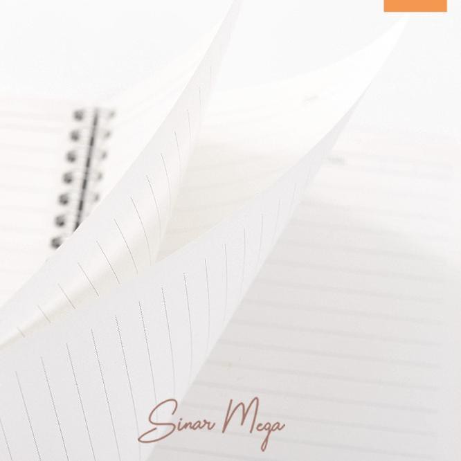 

Simple Grey Sand Spiral Notebook B5 / Buku catatan garis kotak titik elegan unik murahCode (A02B13)
