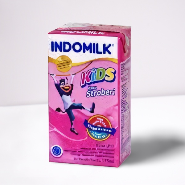 Susu UHT Strawberry Indomilk Kids (per pcs 115ml) susu indo milk enak dan murah