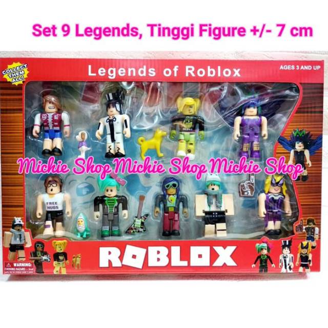 Figure Roblox Set 9 Box Legends Series Collection Shopee Indonesia - box set roblox