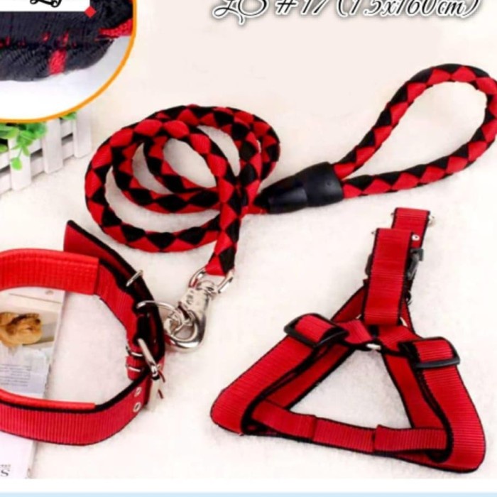 LS 17 Tali Tuntun Anjing Kucing Harness LS 17