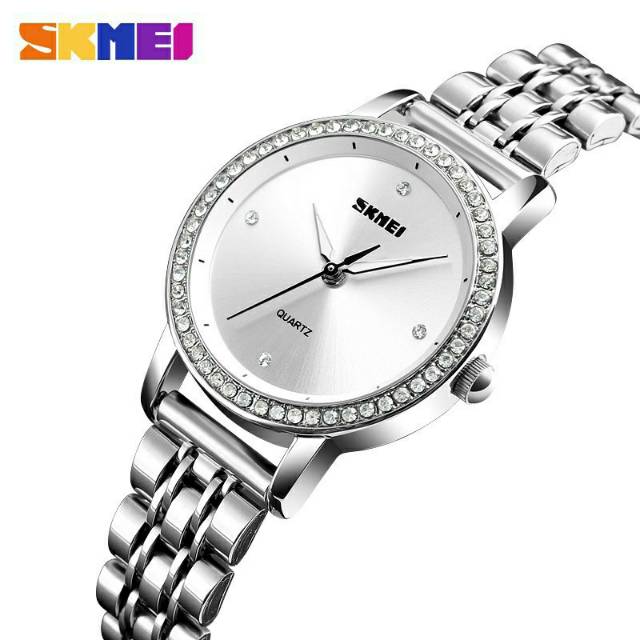 Jam Tangan Wanita / SKMEI 1311 Lady / Jam Tangan Analog Stainless Steel Original / SKMEI