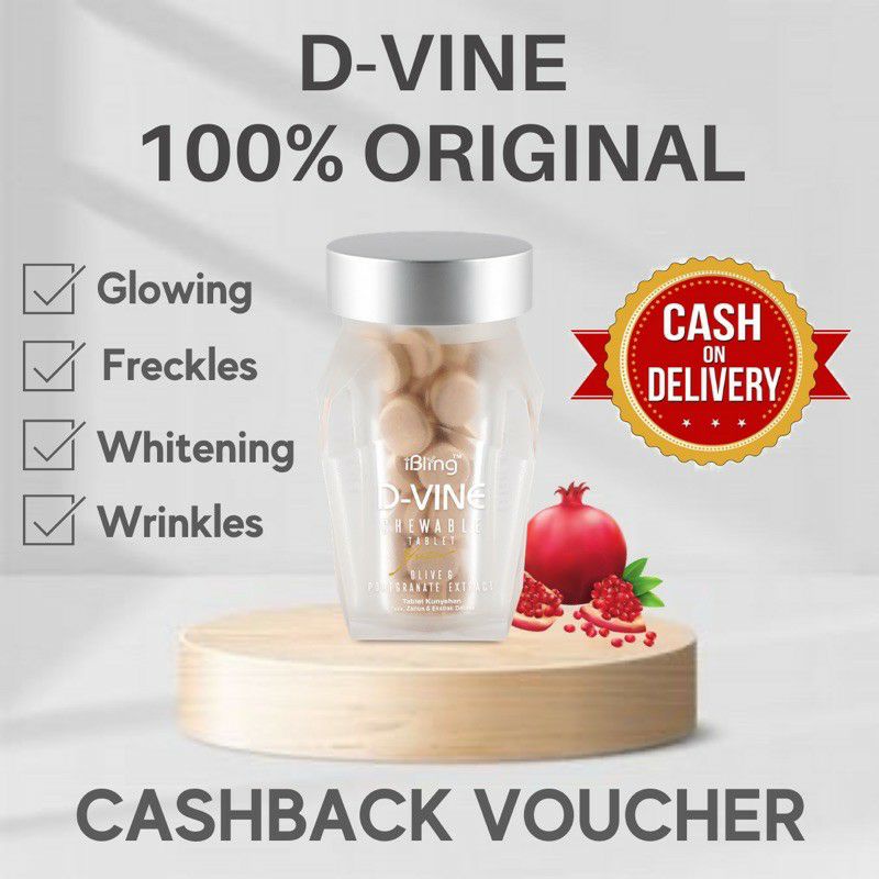 Jual D vine collagen original pemutih kulit isi 10 tablet Bisa COD
