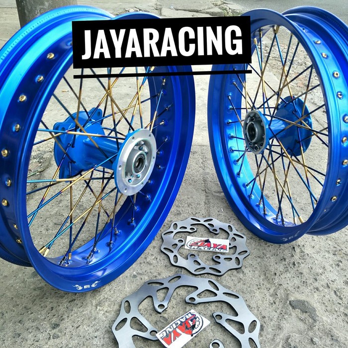 Velg supermoto 17 350 300 Crf 150 sepaket lengkap
