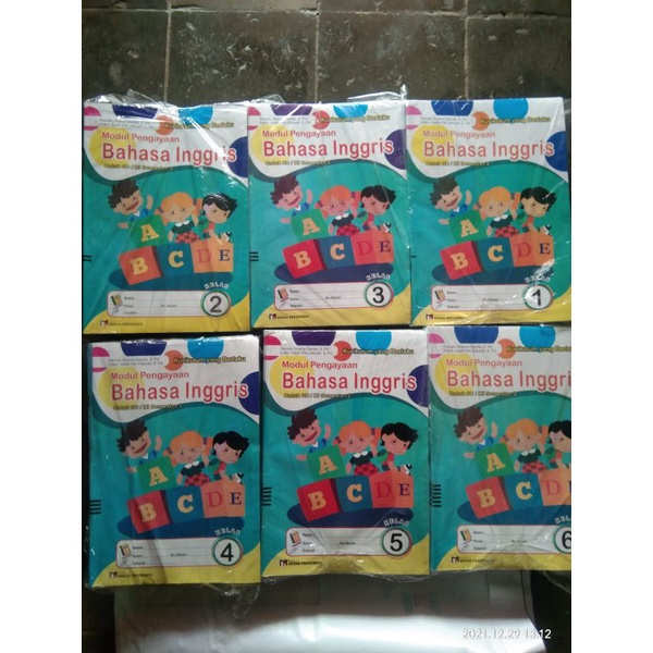 lks Modul pengayaan  Bahasa  inggris untuk SD/MI KELAS 1,2,3 4,5,6 semester  2 kurikulum  yang  berl